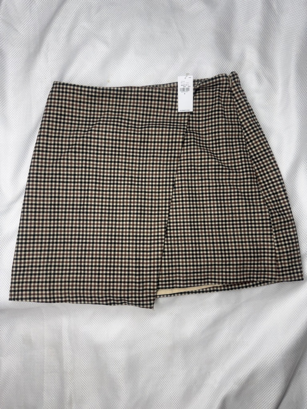 Classic Old Navy Houndstooth Mini Skirt - Brown/Black - Small